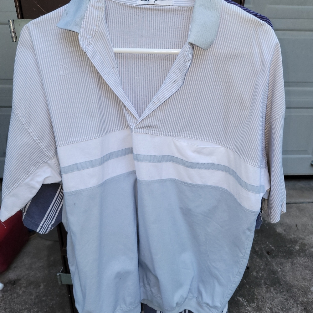 Men's casual elastic waistband shirt